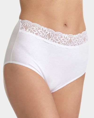 Lace Cotton Rich Full Briefs - Pack of 5